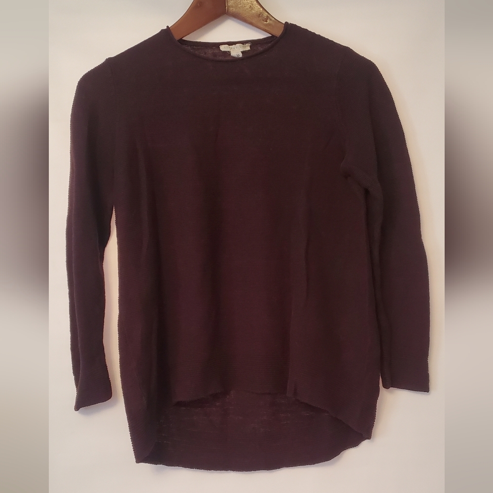 Eileen Fisher Women's Sweater in Deep Purple/Burgundy